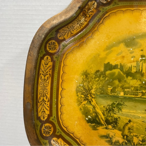Vintage Baret Ware Metal Serving Tray #124 Regal Windsor Castle Made In England - Picture 7 of 12